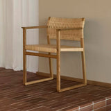 BM62 + BM61 Chair Natural Cane Wicker: LS