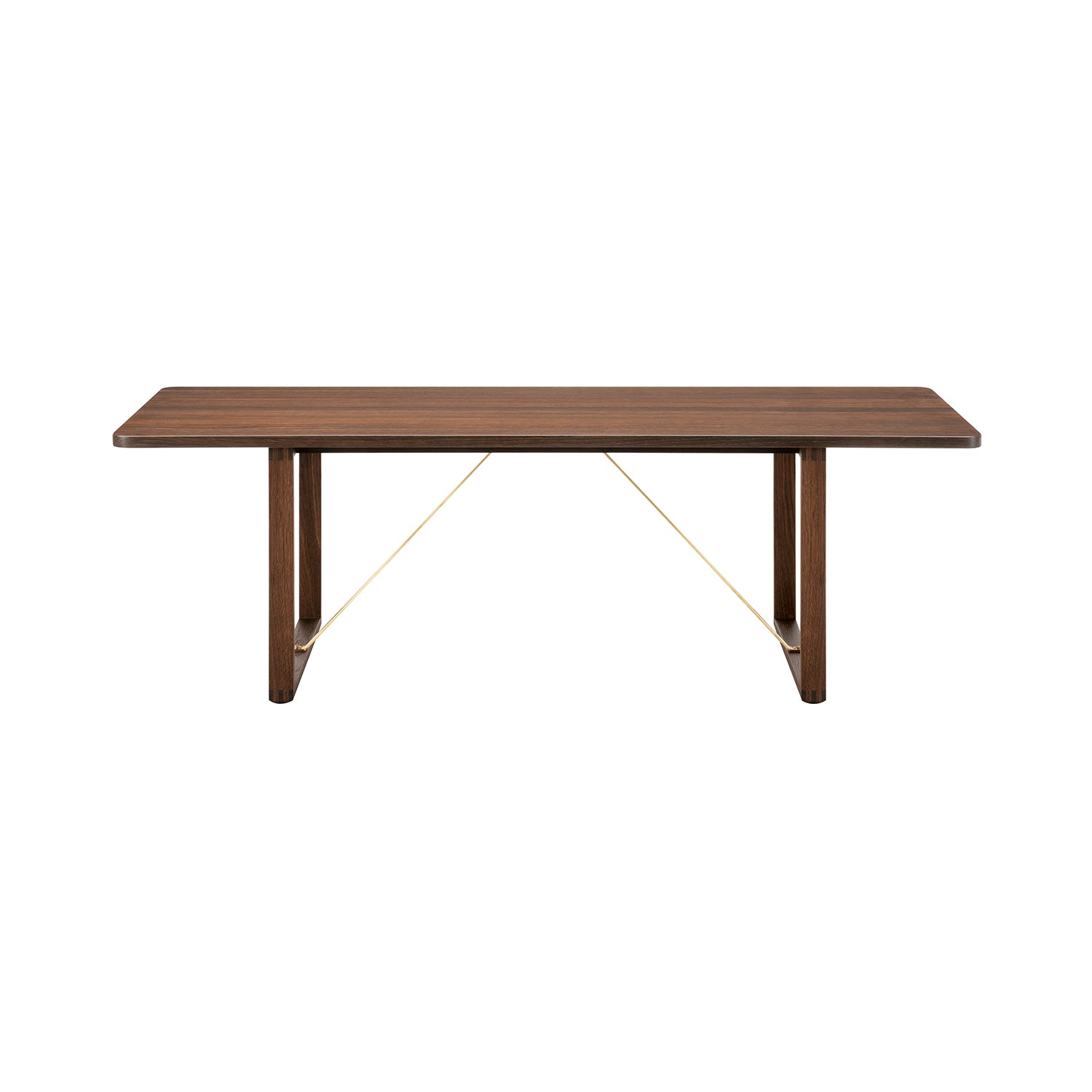 BM67 Coffee Table: Smoked Oiled Oak + Brass