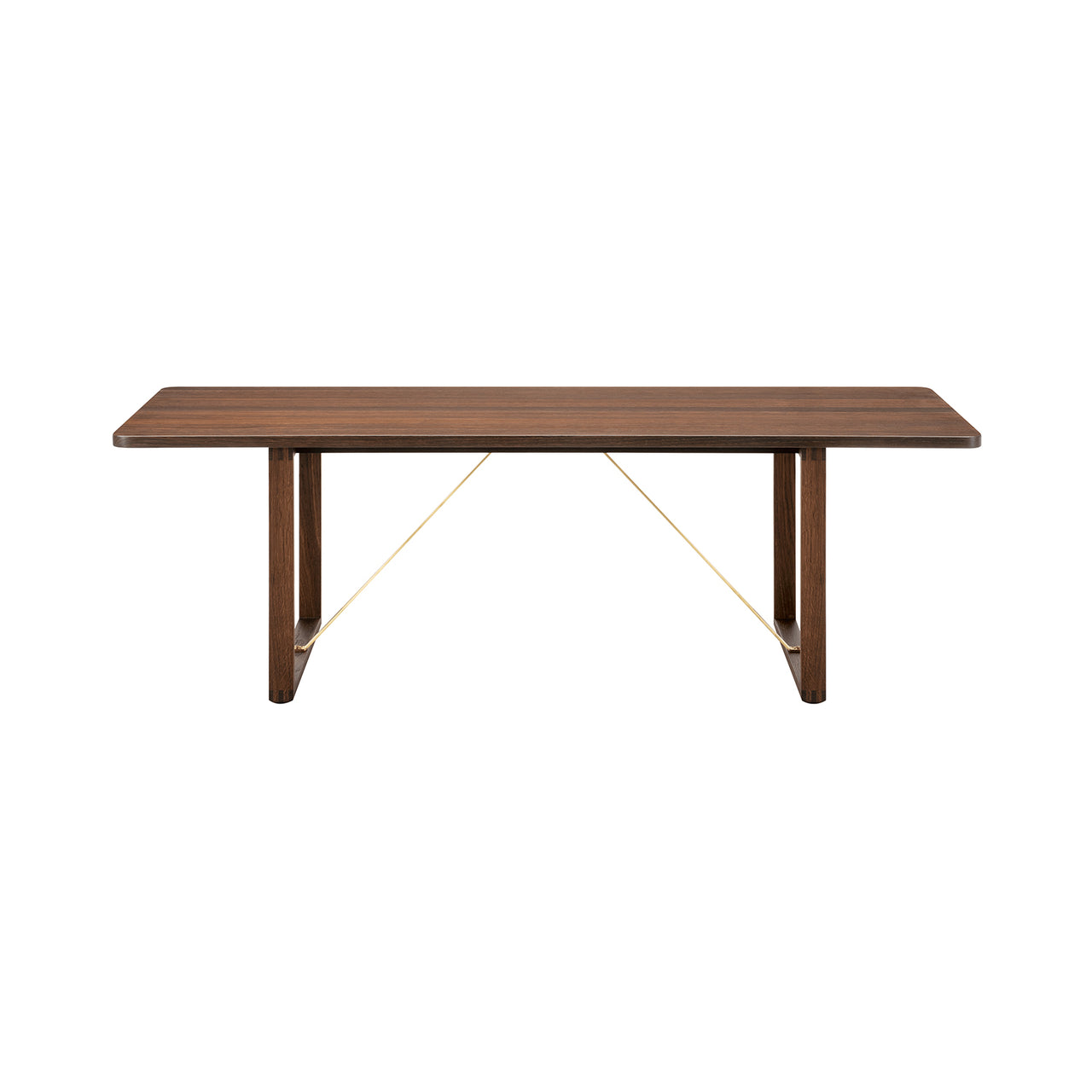 BM67 Coffee Table: Smoked Oiled Oak + Brass