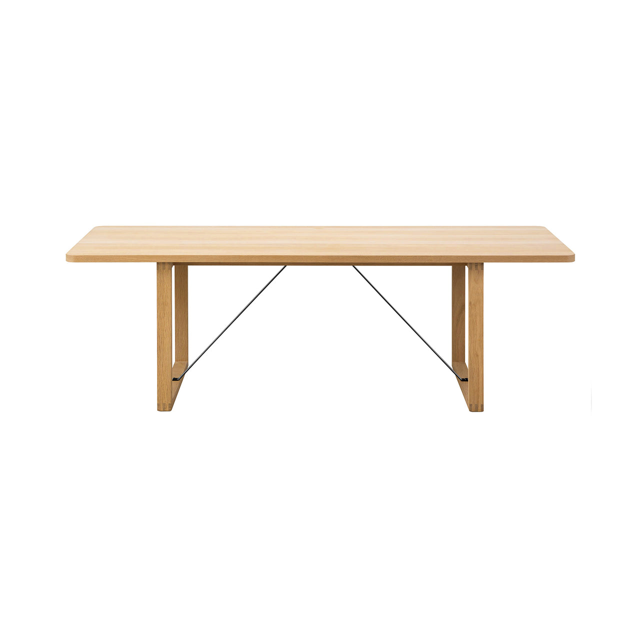 BM67 Coffee Table: Oiled Oak + Black