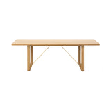 BM67 Coffee Table: Oiled Oak + Brass