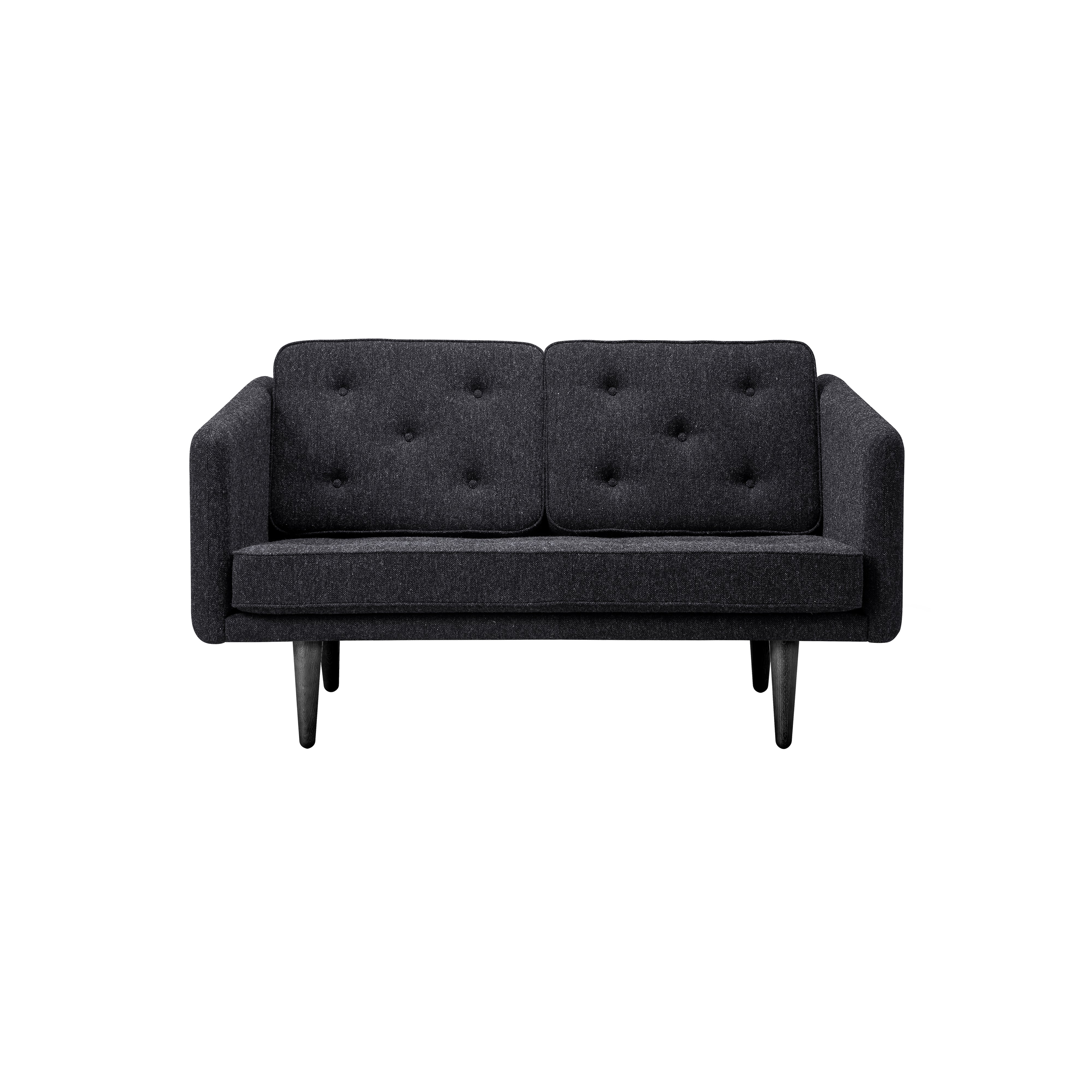 No. 1 Sofa: 2 Seater + Black Lacquered Oak