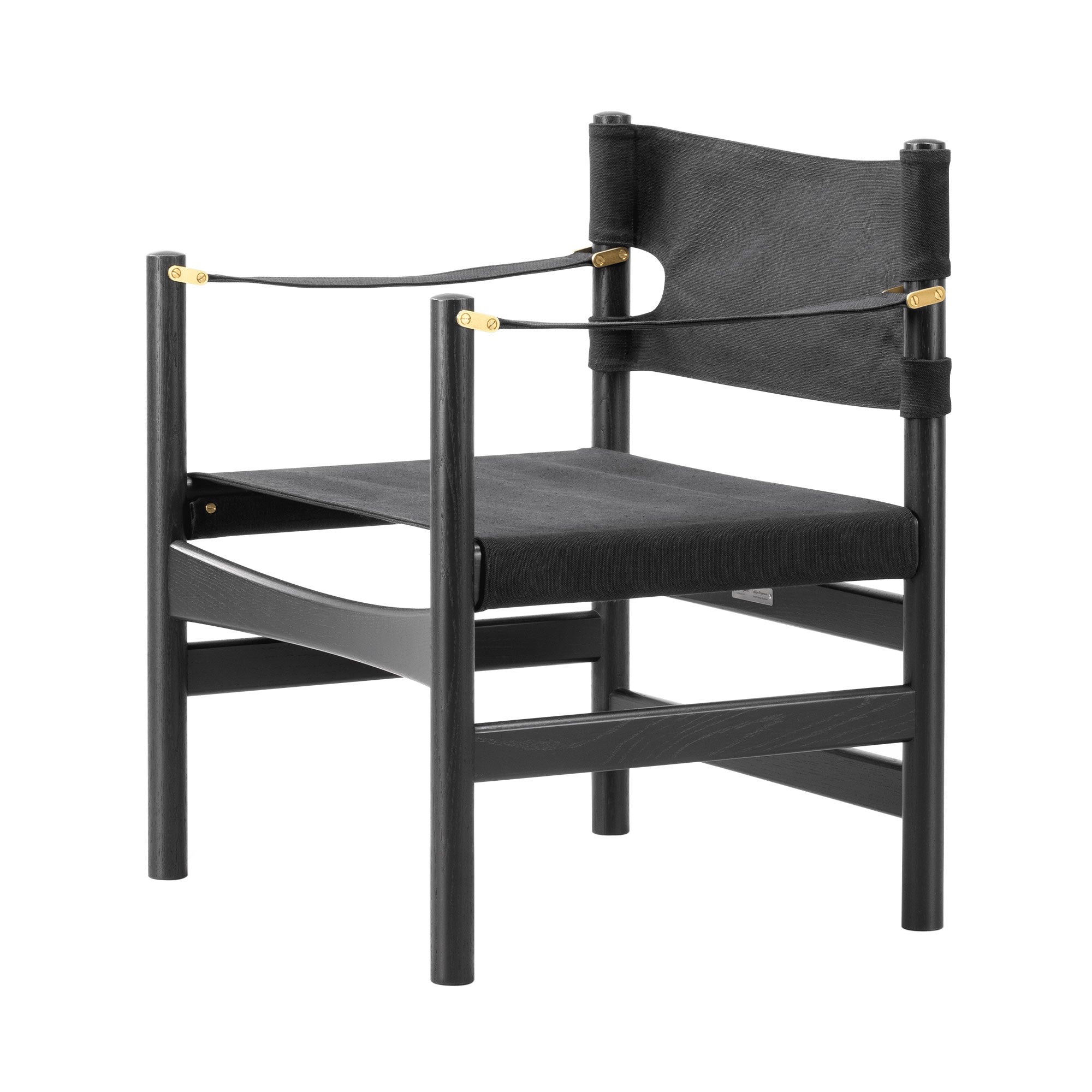 The Canvas 21 Chair: Black Lacquered Oak + Black