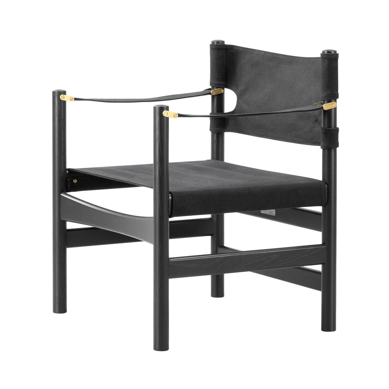 The Canvas 21 Chair: Black Lacquered Oak + Black