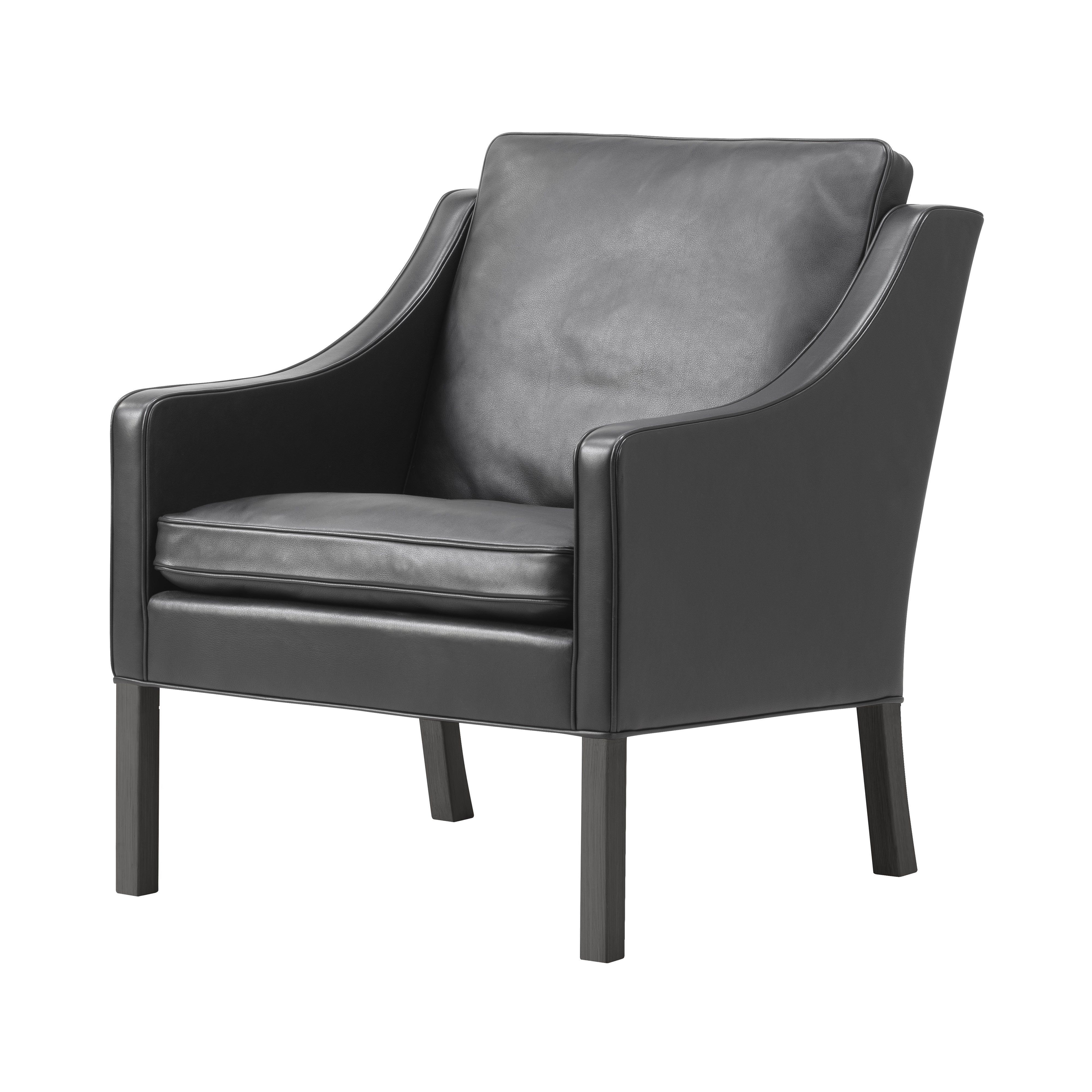 Mogensen 2207 Club Chair: Black Lacquered Oak