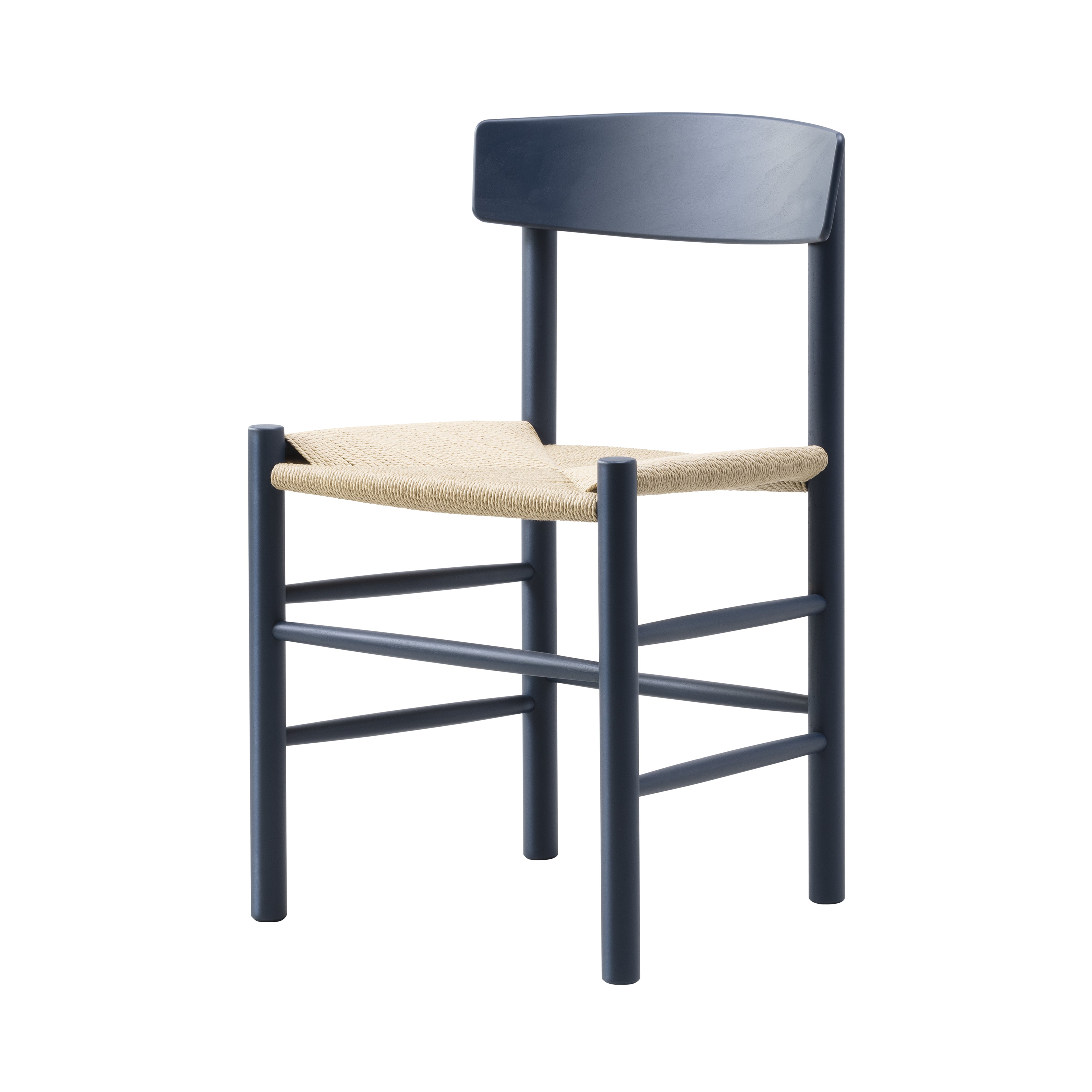 J39 Mogensen Chair: Indigo Blue + Natural