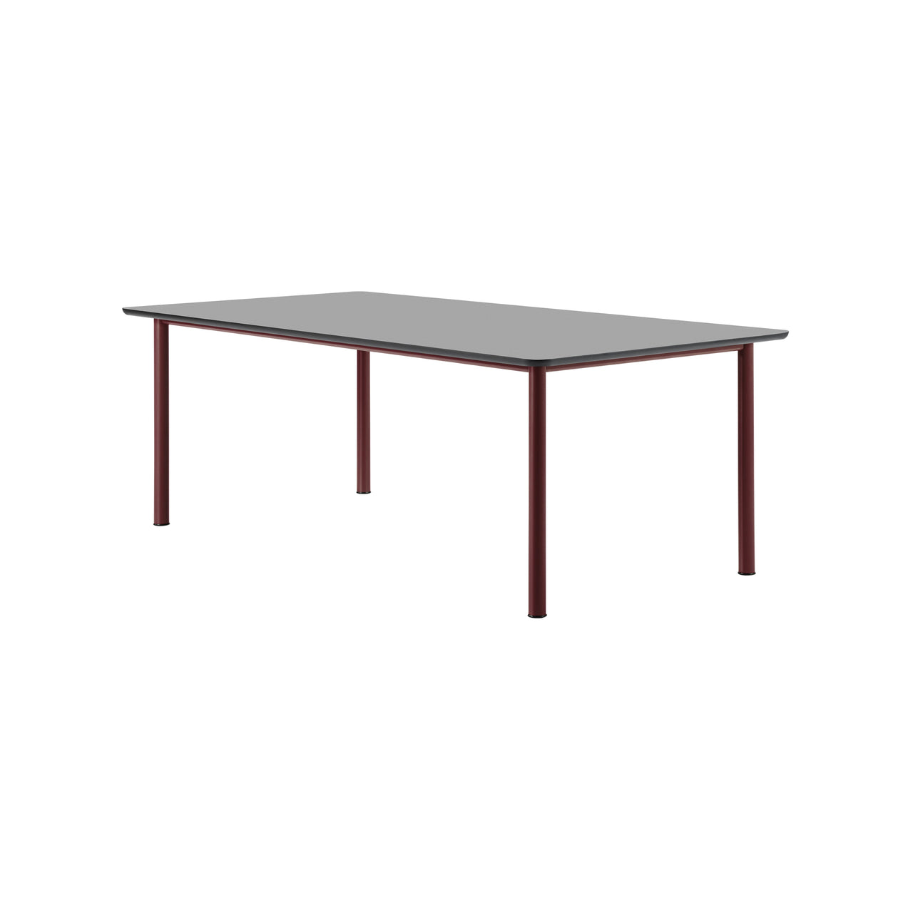 Plan Table: Black Laminate + Bordeaux