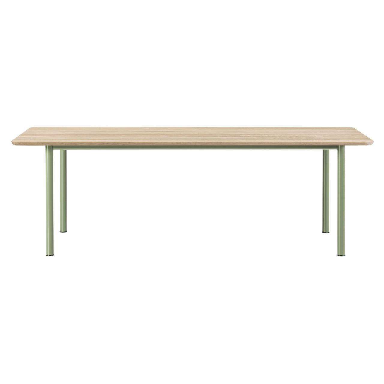 Plan Table: Light Oiled Oak + Modernist Green