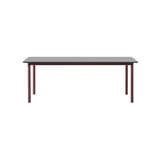 Plan Extendable Table: Black Laminate + Bordeaux