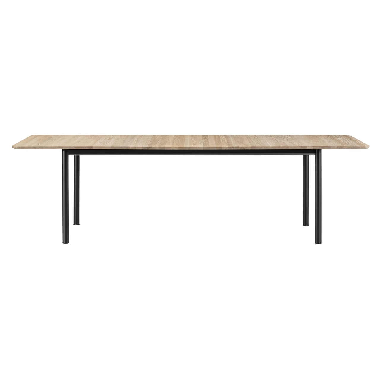 Plan Table: Extendable + Light Oiled Oak + Black