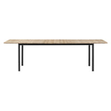 Plan Extendable Table: Light Oiled Oak + Black