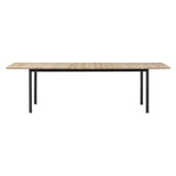 Plan Extendable Table: Light Oiled Oak + Black