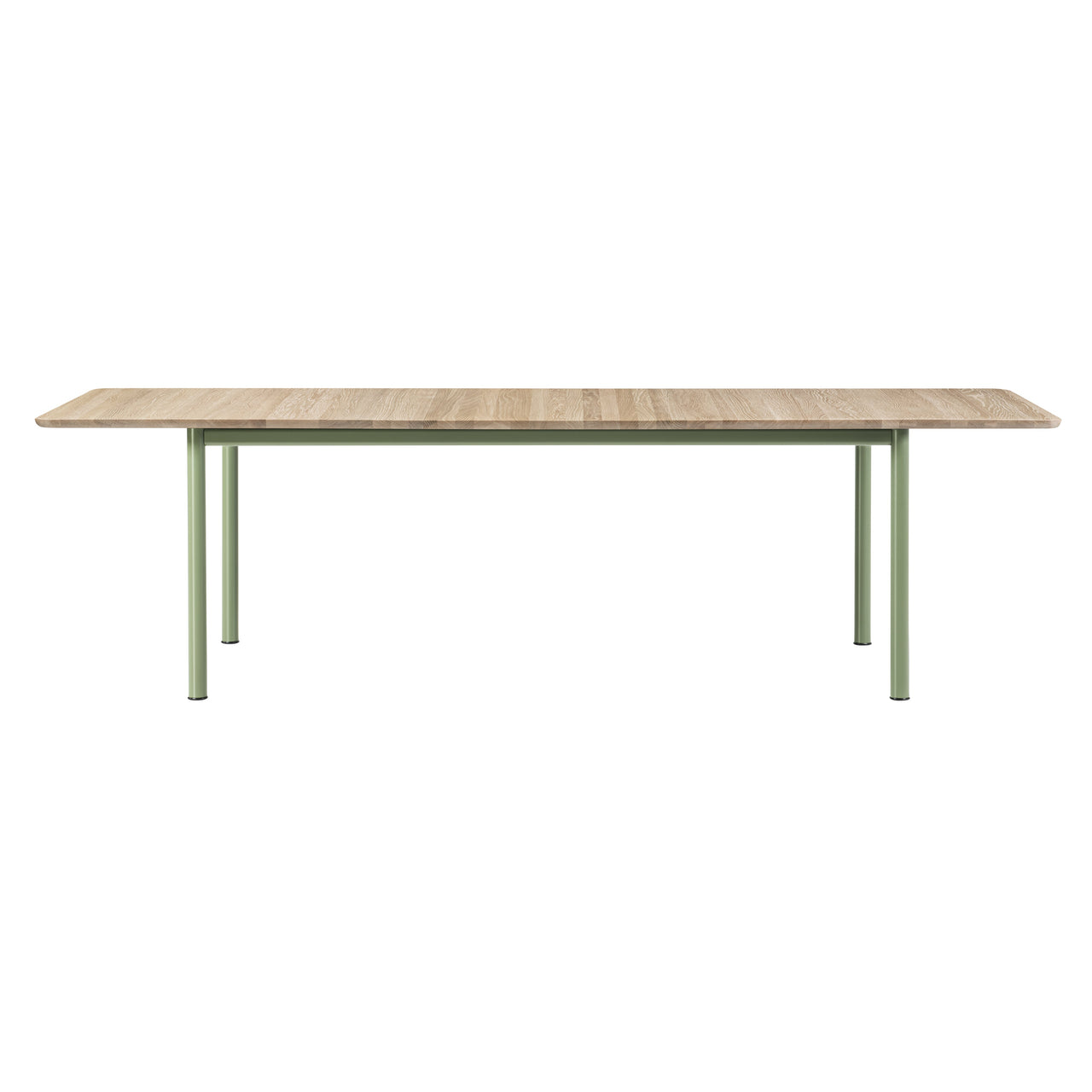 Plan Table: Extendable + Light Oiled Oak + Modernist Green