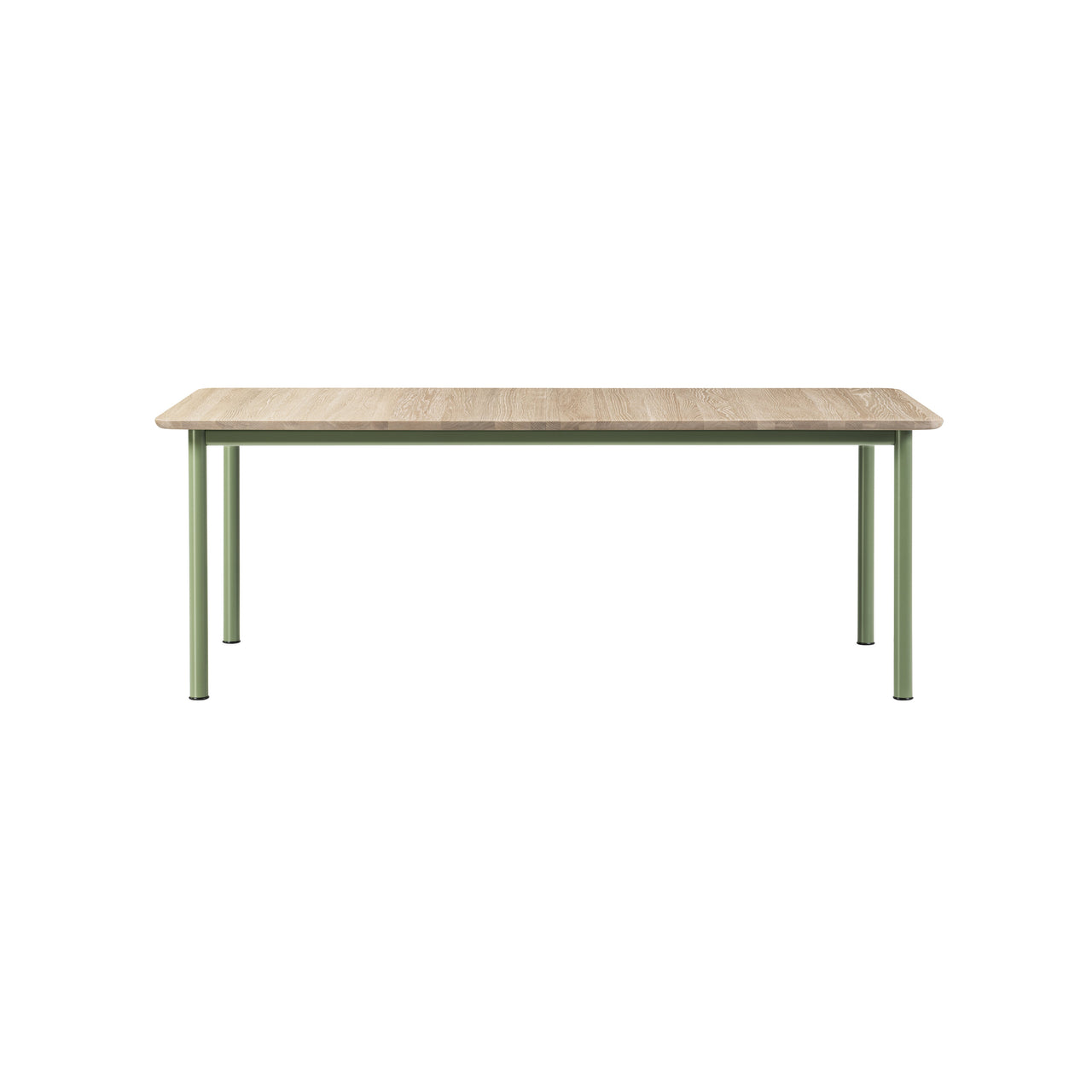 Plan Table: Extendable + Light Oiled Oak + Modernist Green