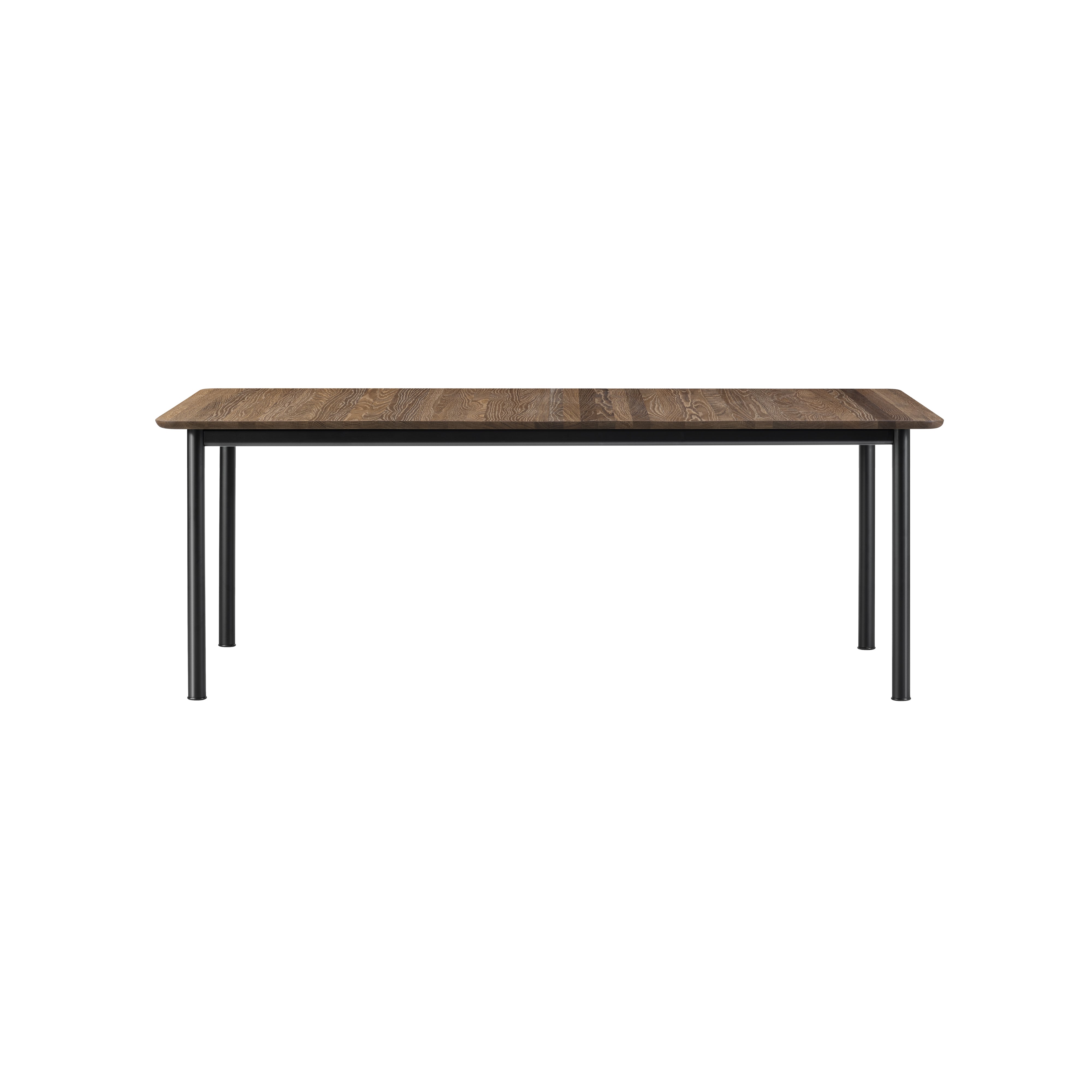 Plan Extendable Table: Smoked Oiled Oak + Black