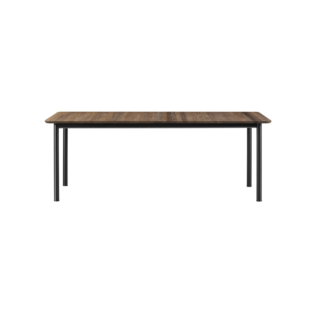 Plan Extendable Table: Smoked Oiled Oak + Black