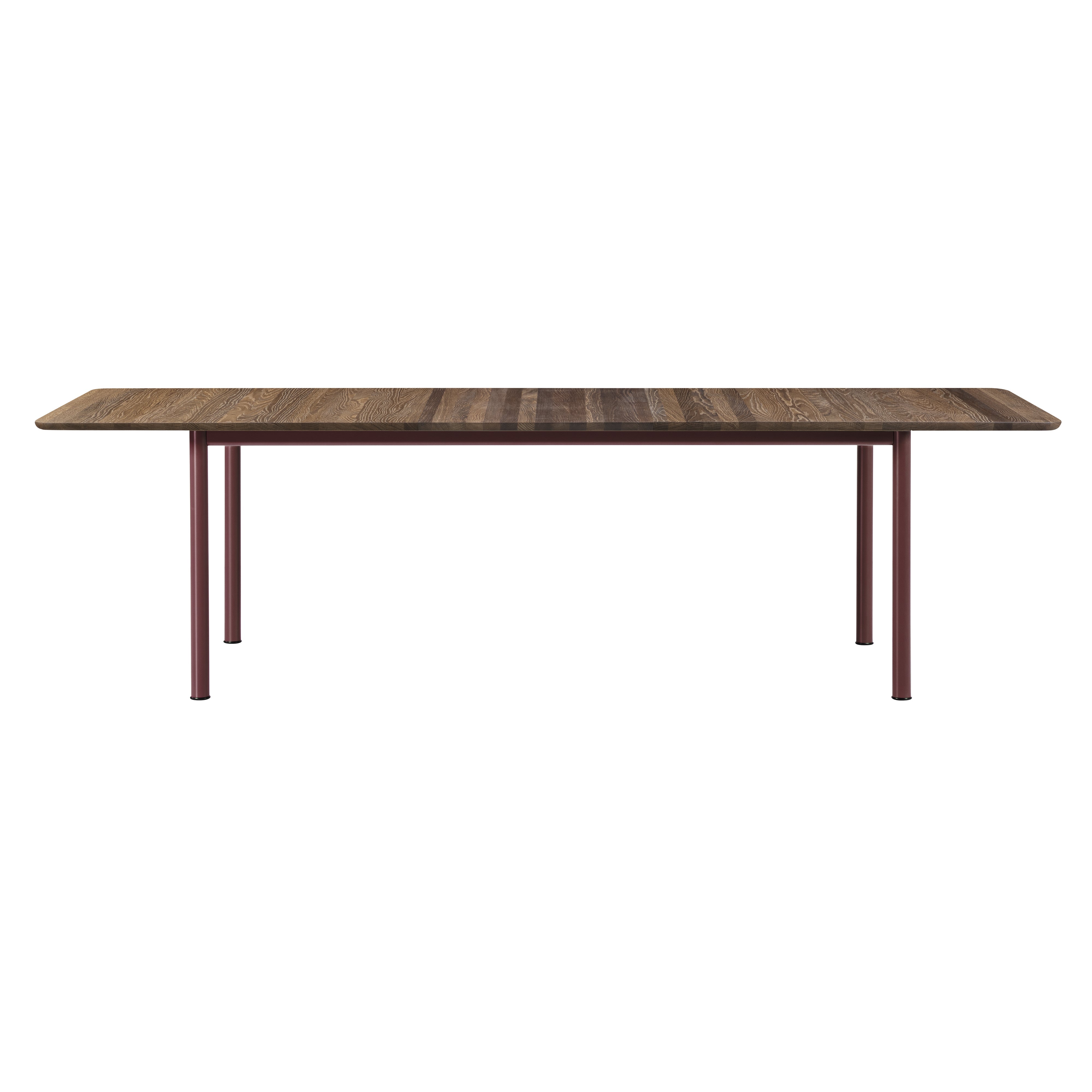 Plan Table: Extendable + Smoked Oiled Oak + Bordeaux