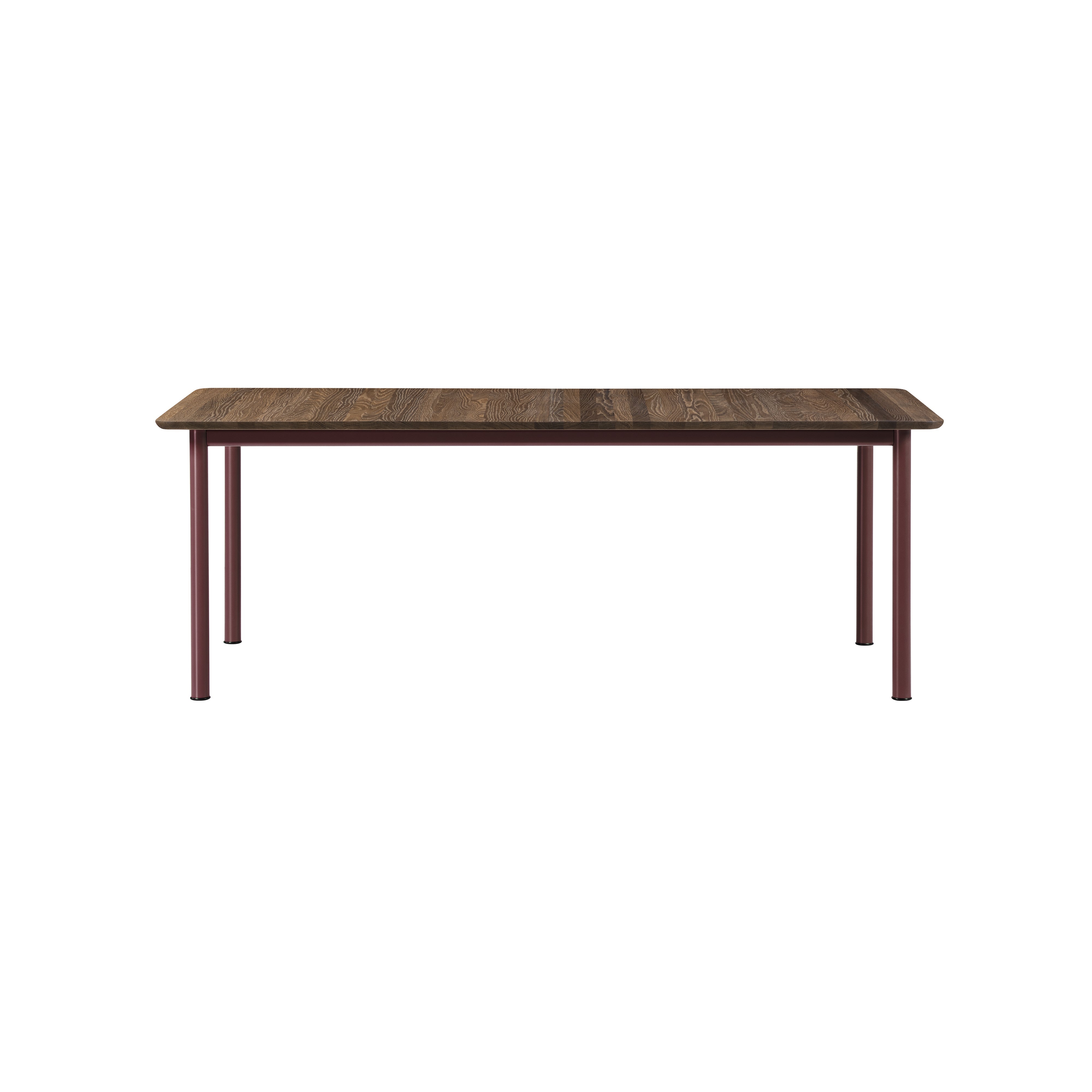 Plan Table: Extendable + Smoked Oiled Oak + Bordeaux