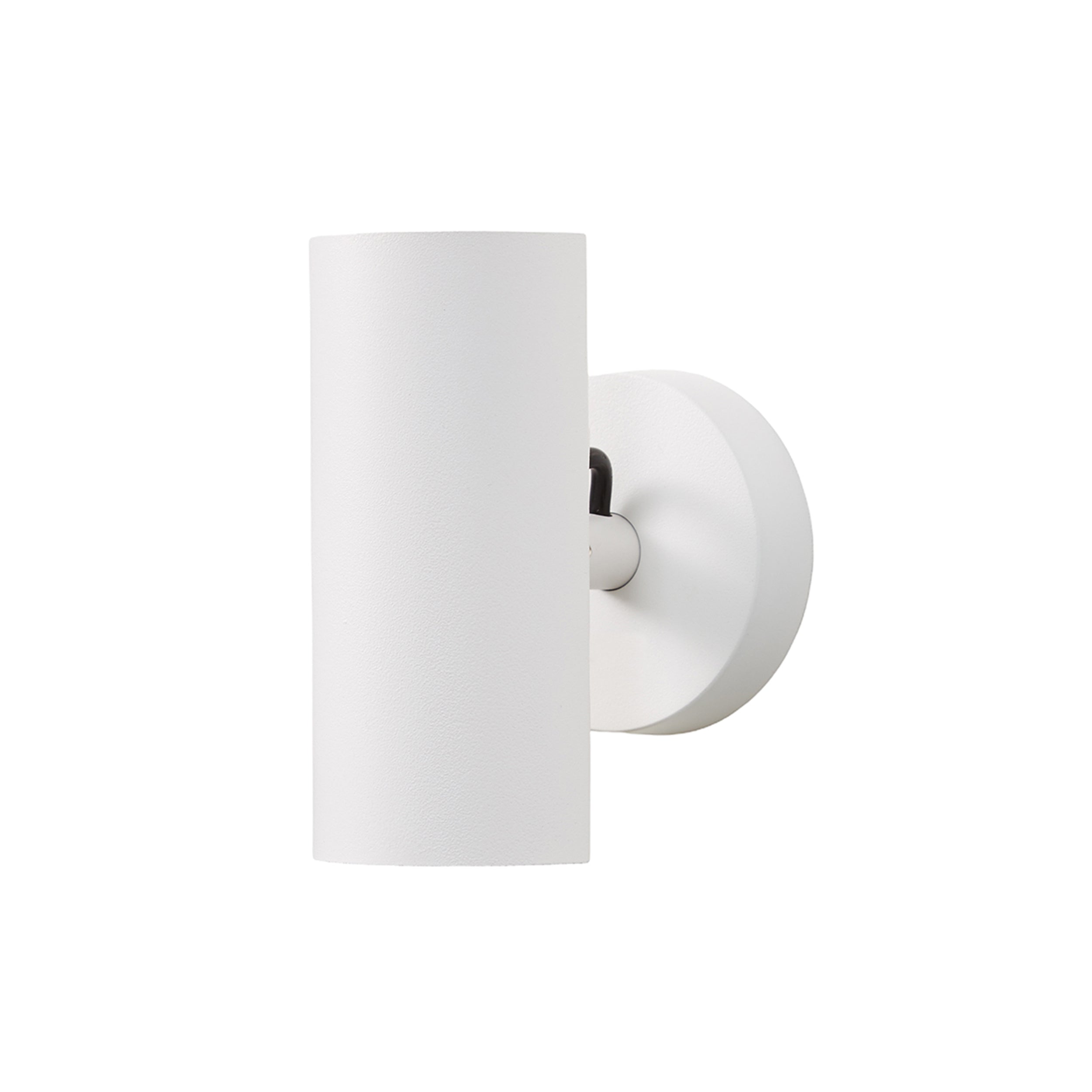 Brim Sconce: Round + Without Switch + Matt White