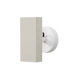 Brim Sconce: Square + Without Switch + Silk Grey + Matt White