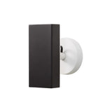 Brim Sconce: Square + Without Switch + Matt Black + Matt White