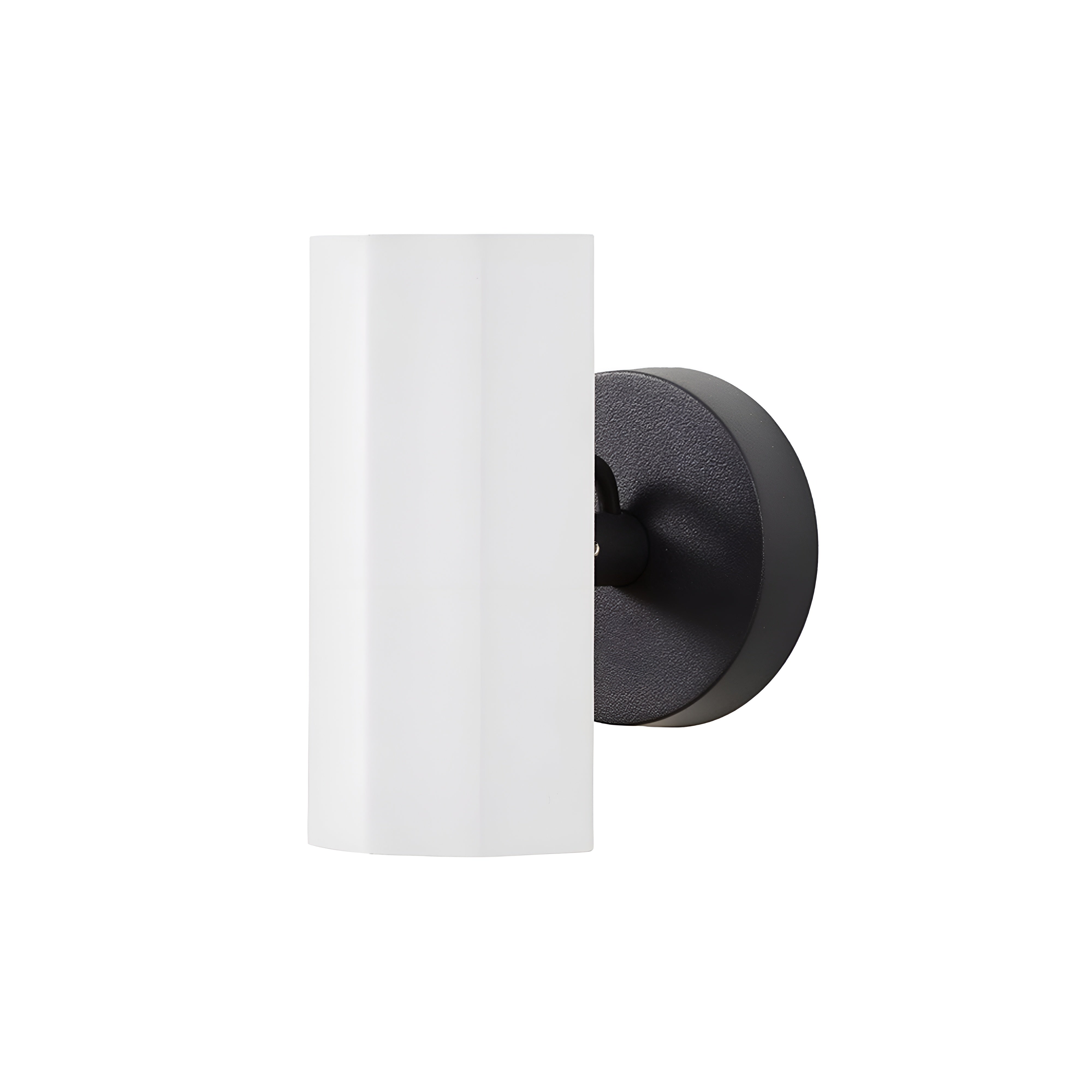 Brim Sconce: Faceted + Without Switch + Matt White + Matt Black