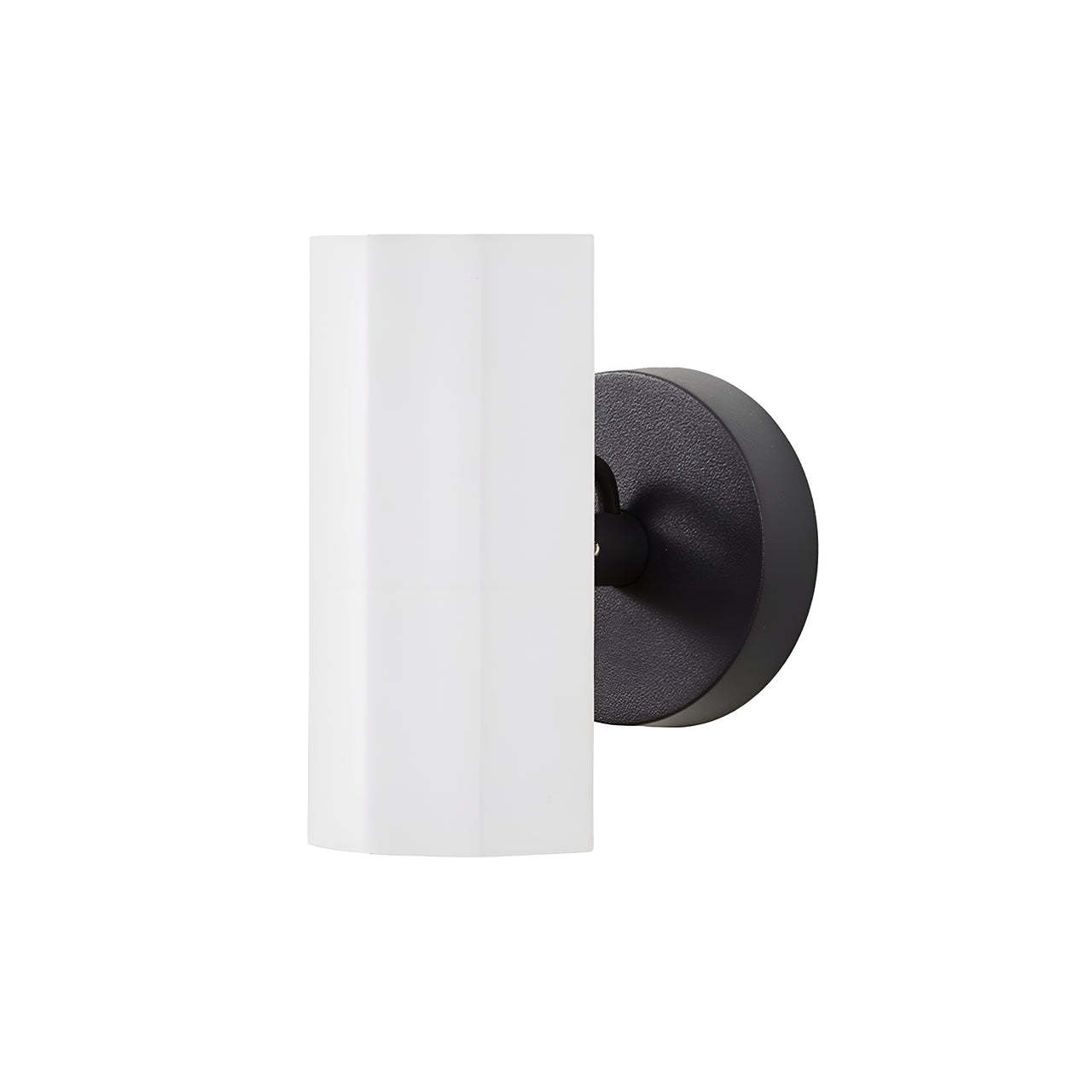 Brim Sconce: Faceted + Without Switch + Matt White + Matt Black