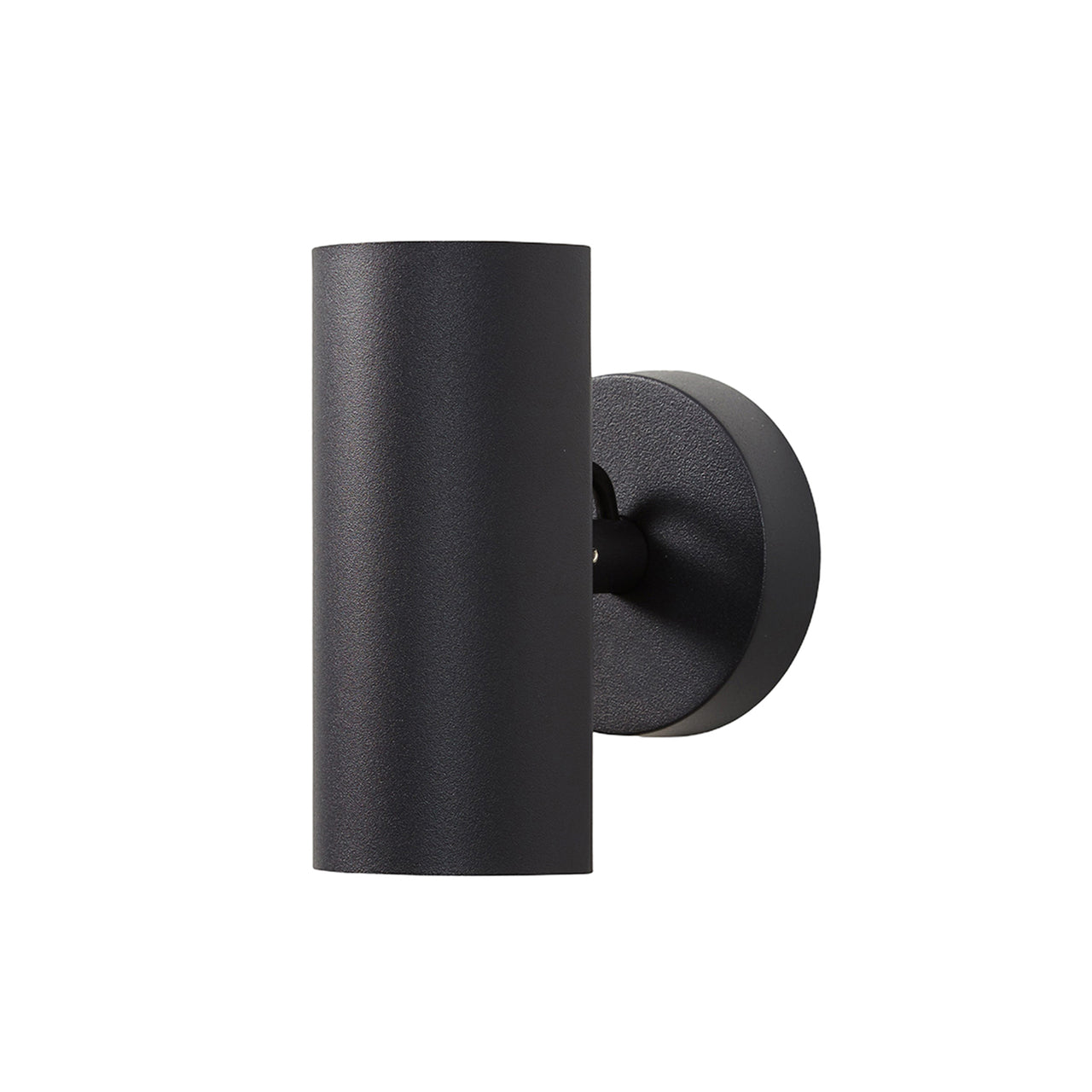 Brim Sconce: Round + Without Switch + Matt Black