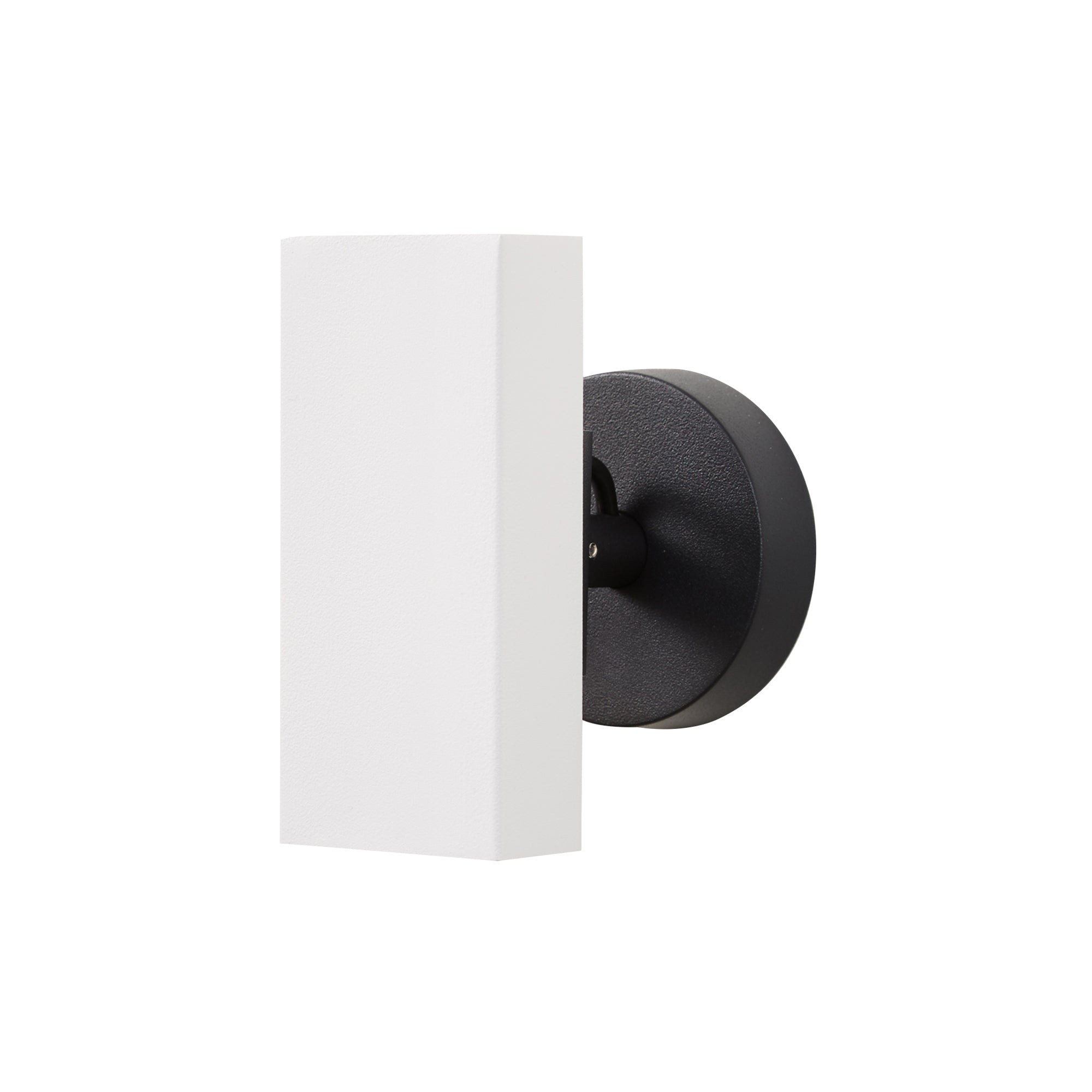 Brim Sconce: Square + Without Switch + Matt White + Matt Black