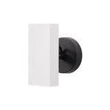 Brim Sconce: Square + Without Switch + Matt White + Matt Black