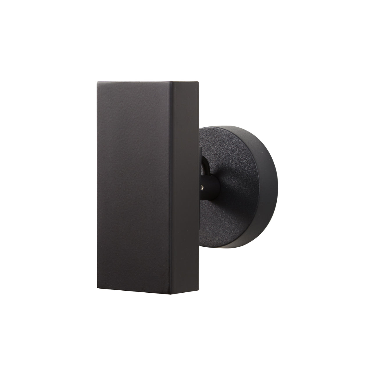 Brim Sconce: Square + Without Switch + Matt Black