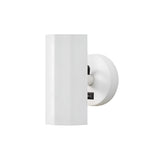 Brim Sconce: Faceted + With Switch + Matt White