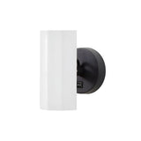 Brim Sconce: Faceted + With Switch + Matt White + Matt Black