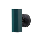Brim Sconce: Faceted + With Switch + Emerald + Matt Black