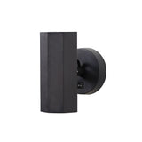 Brim Sconce: Faceted + With Switch + Matt Black