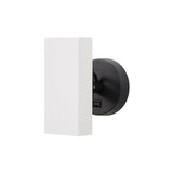 Brim Sconce: Square + With Switch + Matt White + Matt Black