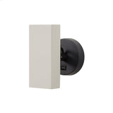 Brim Sconce: Square + With Switch + Silk Grey + Matt Black