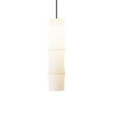 Bamboo Pendant Light: High + Black