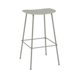 Fiber Bar + Counter Stool: Tube Base + Bar + Grey + Grey