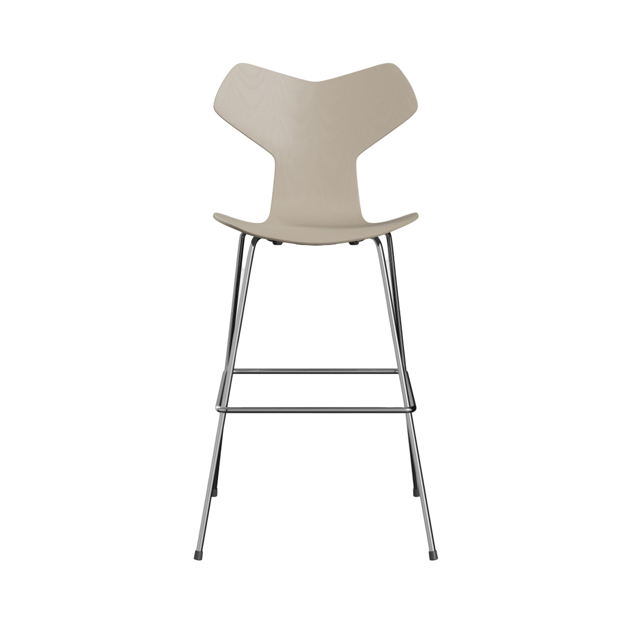Grand Prix Bar + Counter Stool: Bar + Light Beige Lacquered Veneer