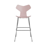 Grand Prix Bar + Counter Stool: Bar + Pale Rose Lacquered Veneer