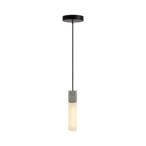 Basalt Single Pendant: Stainless Steel