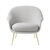 Bat Lounge Chair Low Back: Conic Base + Antique Brass
