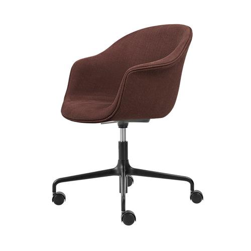 Bat Meeting Chair: 4 Star Height Adjustable + Fully Upholstered + With Castors