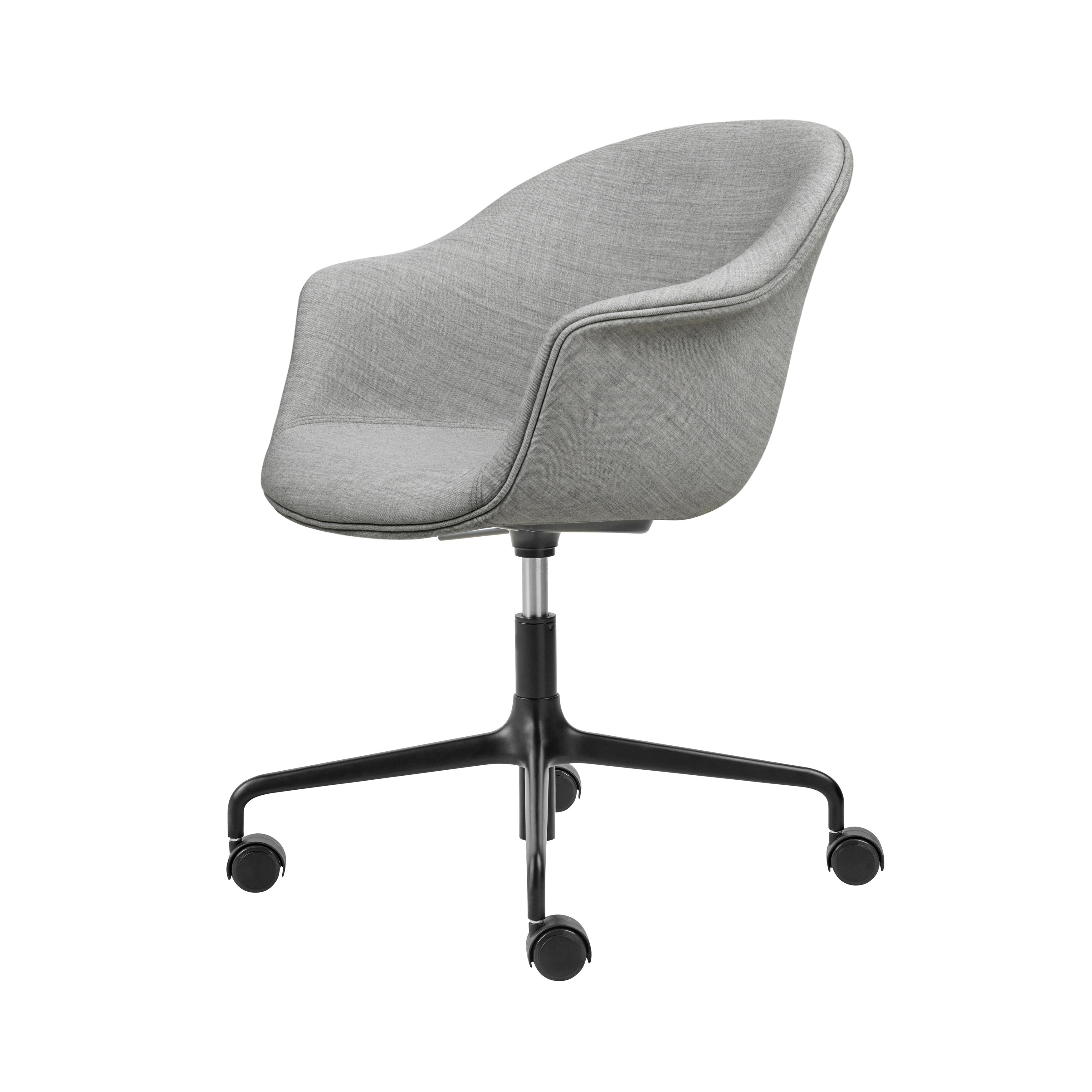 Bat Meeting Chair: 4 Star Height Adjustable + Fully Upholstered + With Castors
