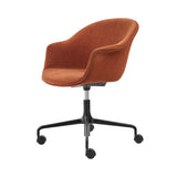 Bat Meeting Chair: 4 Star Height Adjustable + Fully Upholstered + With Castors