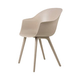 Bat Outdoor Dining Chair: Plastic Base + New Beige + Without Cushion