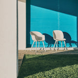 Bat Outdoor Dining Chair: Plastic Base + LS