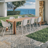 Bat Outdoor Dining Chair: Plastic Base + LS