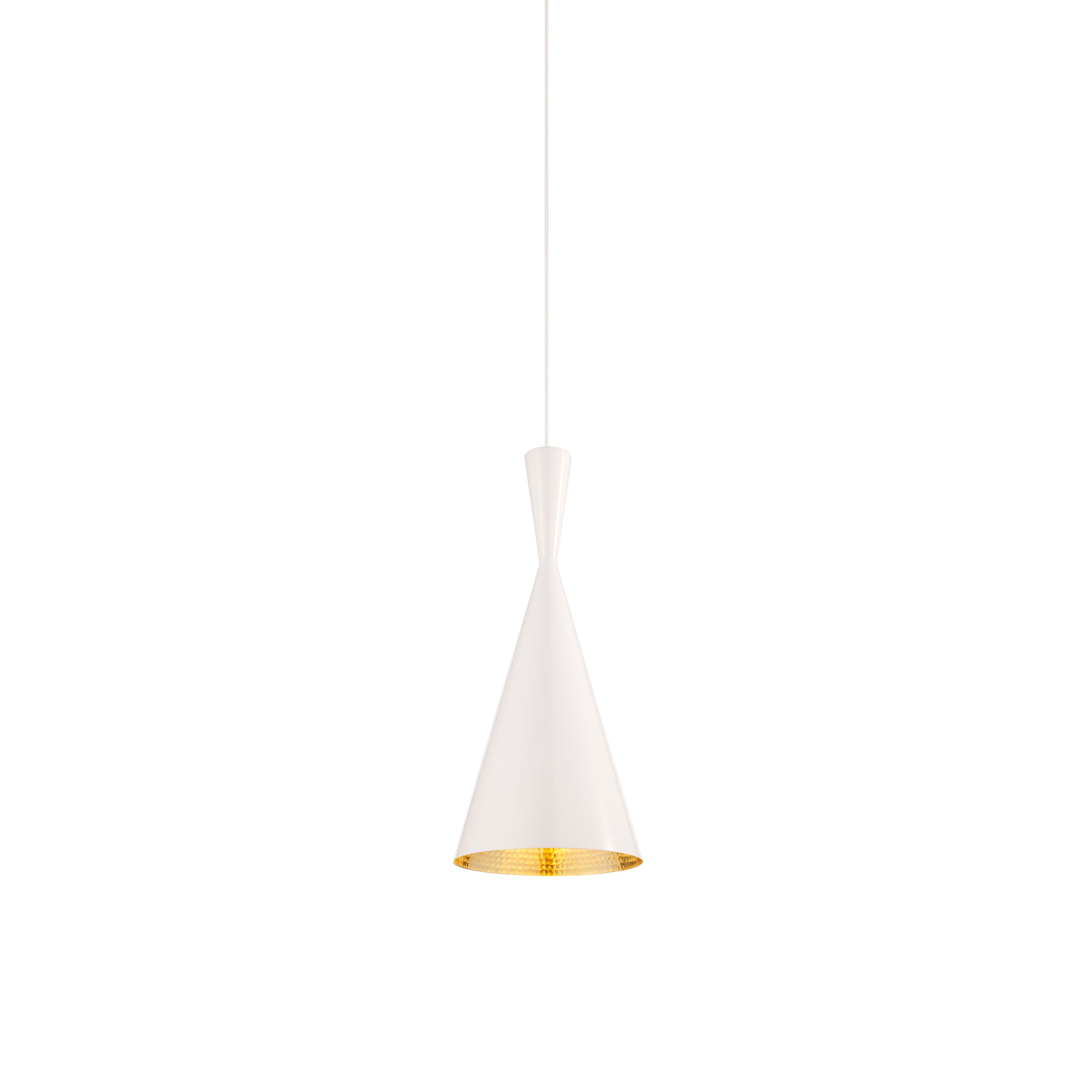 Beat Tall Pendant: White